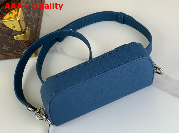 Louis Vuitton Pilot Wearable Wallet in Blue Cowhide Leather Replica