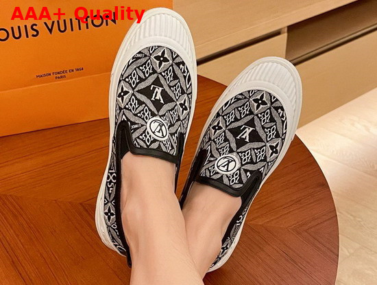 Louis Vuitton Playtime Slip On Sneaker in Gray Since 1854 Jacquard Canvas 1A8UP1 Replica