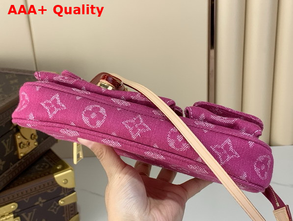 Louis Vuitton Pochette Accessoire Cargo Fuchsia Monogram Denim Replica