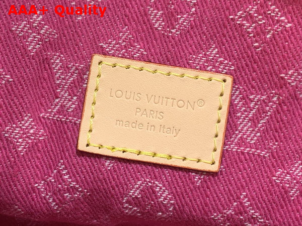 Louis Vuitton Pochette Accessoire Cargo Fuchsia Monogram Denim Replica