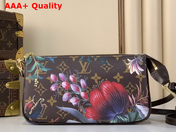 Louis Vuitton Pochette Accessoires Monogram Canvas with Floral Motifs M29148 Replica