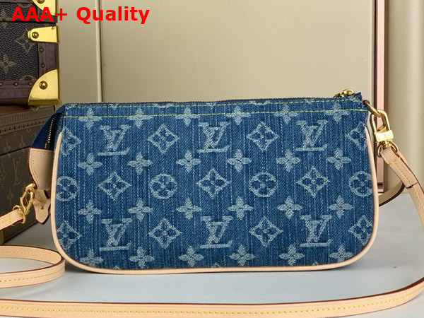 Louis Vuitton Pochette Accessoires in Denim Blue Monogram Denim Replica