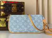 Louis Vuitton Pochette Accessoires in Sky Blue Monogram Denim Replica