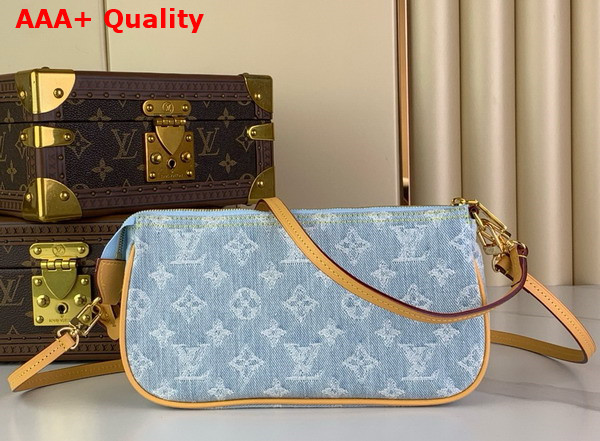 Louis Vuitton Pochette Accessoires in Sky Blue Monogram Denim Replica