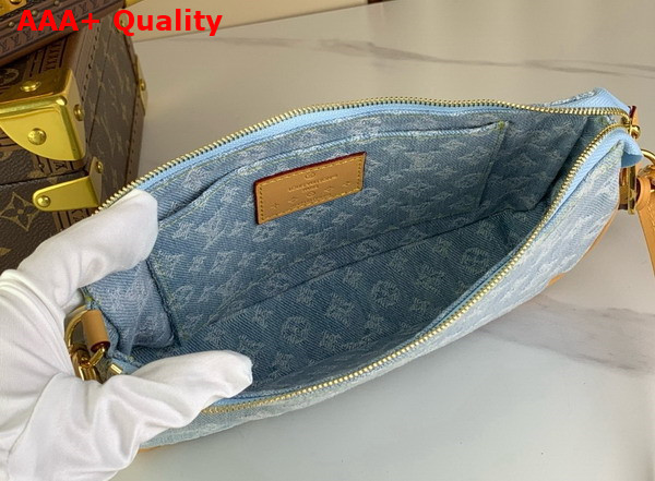Louis Vuitton Pochette Accessoires in Sky Blue Monogram Denim Replica