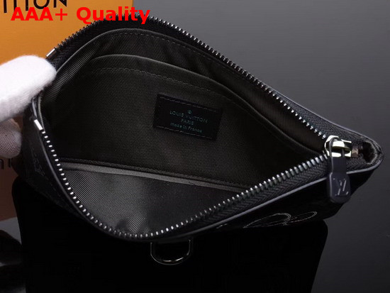 Louis Vuitton Pochette Apollo PM Monogram Eclipse Coated Canvas Replica