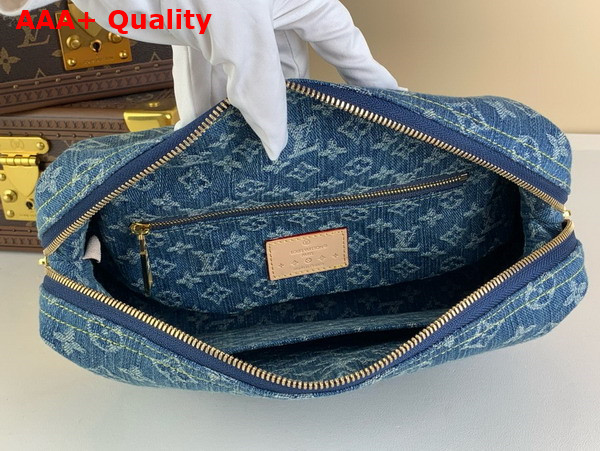Louis Vuitton Pochette Cosmetique GM Denim Blue Monogram Denim M24317 Replica