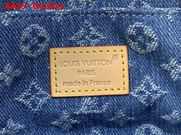 Louis Vuitton Pochette Cosmetique PM Blue Monogram Denim Replica