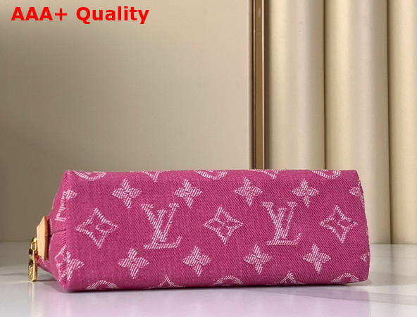 Louis Vuitton Pochette Cosmetique PM Fuchsia Monogram Denim M28050 Replica