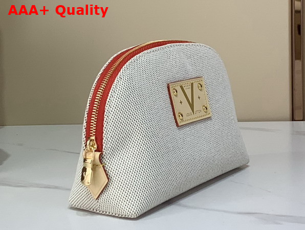 Louis Vuitton Pochette Cosmetique PM Lighthouse Red Organic Cotton M29529 Replica