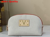 Louis Vuitton Pochette Cosmetique PM Lighthouse Red Organic Cotton M29529 Replica