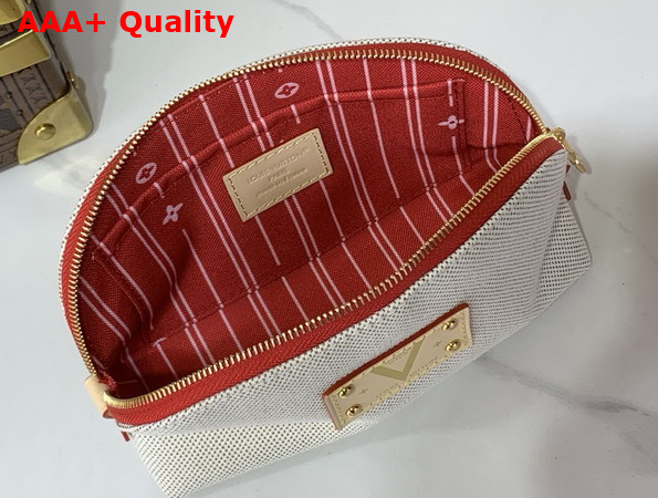 Louis Vuitton Pochette Cosmetique PM Lighthouse Red Organic Cotton M29529 Replica