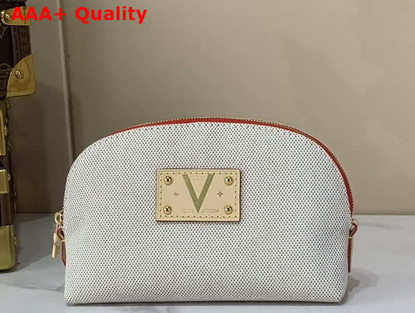 Louis Vuitton Pochette Cosmetique PM Lighthouse Red Organic Cotton M29529 Replica