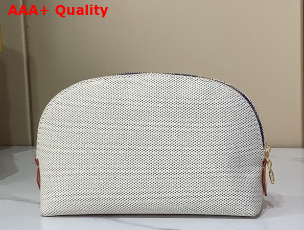 Louis Vuitton Pochette Cosmetique PM Ocean Blue Organic Cotton M28652 Replica