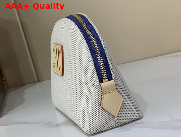 Louis Vuitton Pochette Cosmetique PM Ocean Blue Organic Cotton M28652 Replica