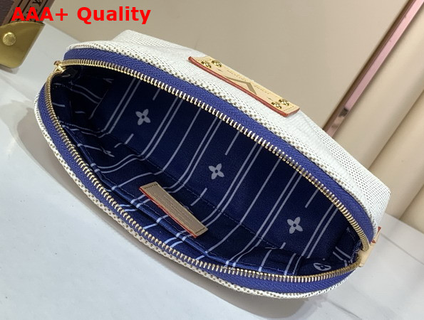 Louis Vuitton Pochette Cosmetique PM Ocean Blue Organic Cotton M28652 Replica