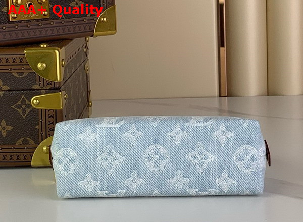 Louis Vuitton Pochette Cosmetique PM Sky Blue Monogram Denim M83616 Replica
