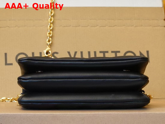 Louis Vuitton Pochette Coussin Black Monogram Embossed Lambskin M80742 Replica
