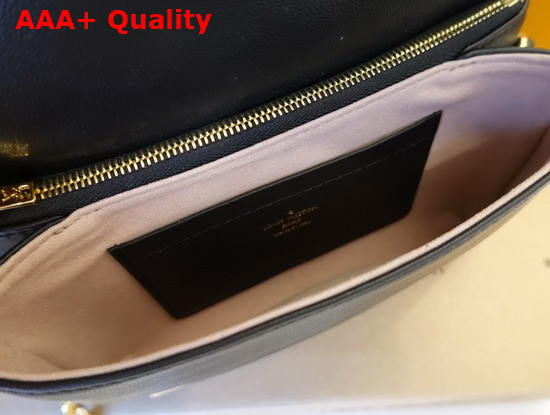 Louis Vuitton Pochette Coussin Black Monogram Embossed Lambskin M80742 Replica