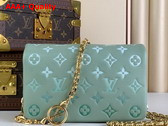 Louis Vuitton Pochette Coussin in Sauge Green Monogram Embossed Puffy Lambskin M82474 Replica