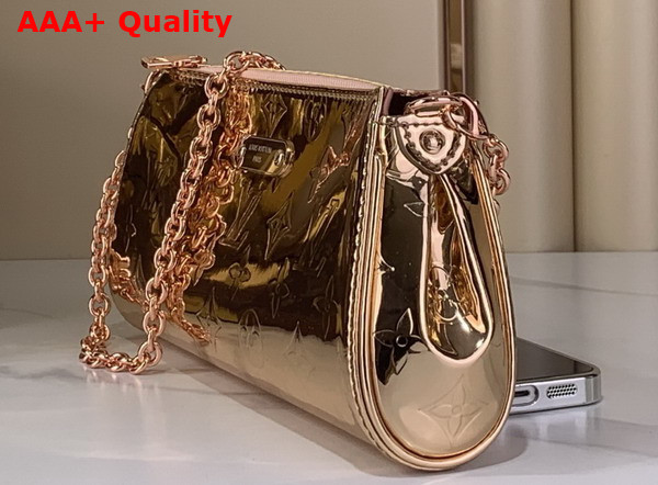 Louis Vuitton Pochette Eva in Copper Monogram Miroir Canvas Replica