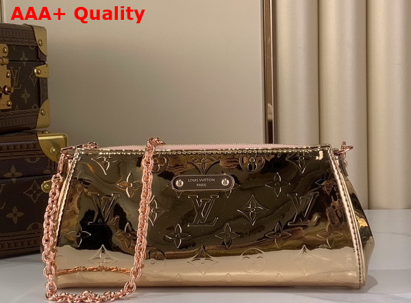 Louis Vuitton Pochette Eva in Copper Monogram Miroir Canvas Replica