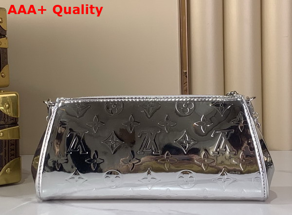 Louis Vuitton Pochette Eva in Silver Monogram Miroir Canvas M26100 Replica