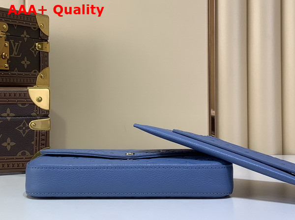Louis Vuitton Pochette Felicie Blue Jean Monogram Empreinte Leather M28891 Replica