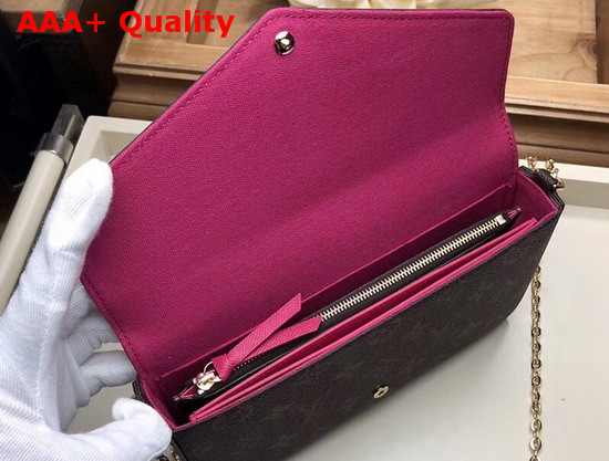 Louis Vuitton Pochette Felicie Monogram Canvas LV Love Lock Collection M63999 Replica