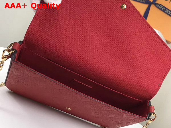 Louis Vuitton Pochette Felicie Monogram Empreinte Cherry M64065 Replica