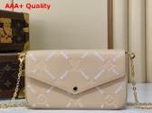 Louis Vuitton Pochette Felicie Monogram Empreinte Couture Hazelnut Couture M29482 Replica