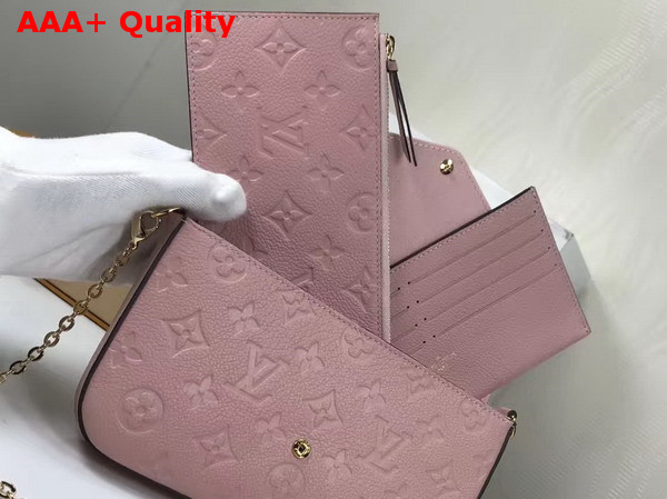 Louis Vuitton Pochette Felicie Pink Monogram Empreinte Replica