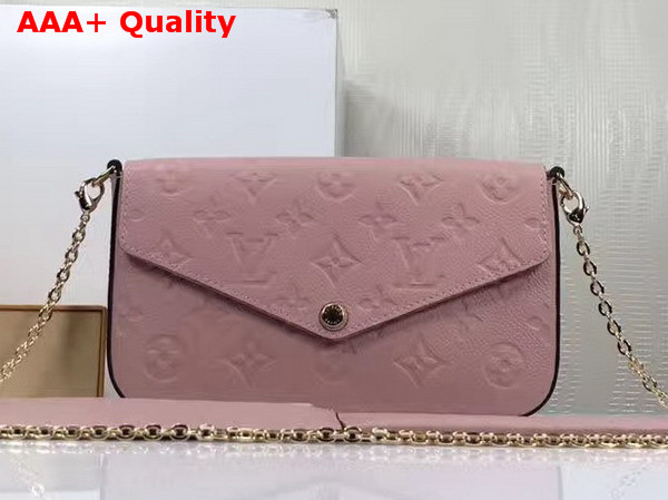 Louis Vuitton Pochette Felicie Pink Monogram Empreinte Replica