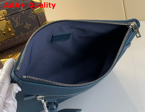Louis Vuitton Pochette Ipad Blue Aerogram Cowhide Leather M81029 Replica