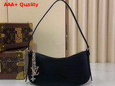 Louis Vuitton Pochette LV Bloom Black Calfskin Leather M25525 Replica