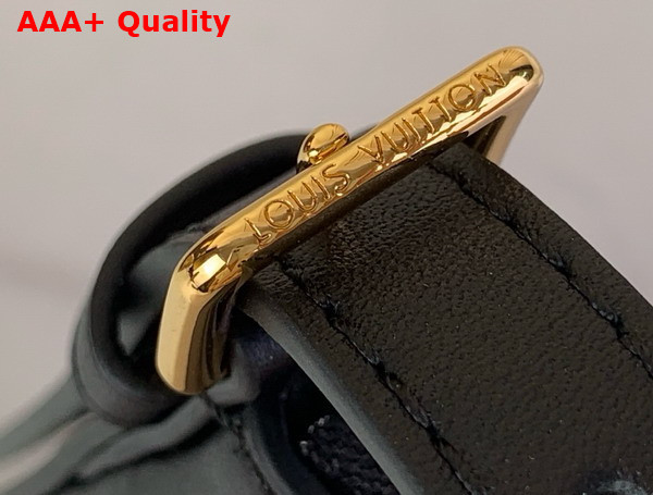 Louis Vuitton Pochette LV Bloom Black Calfskin Leather M25525 Replica