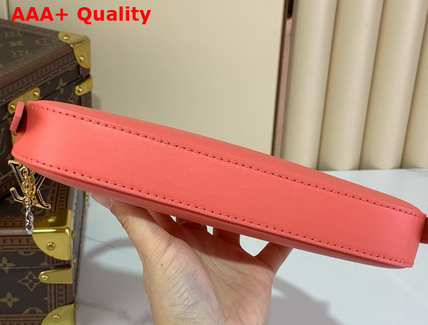 Louis Vuitton Pochette LV Bloom Peach Calfskin Leather Replica