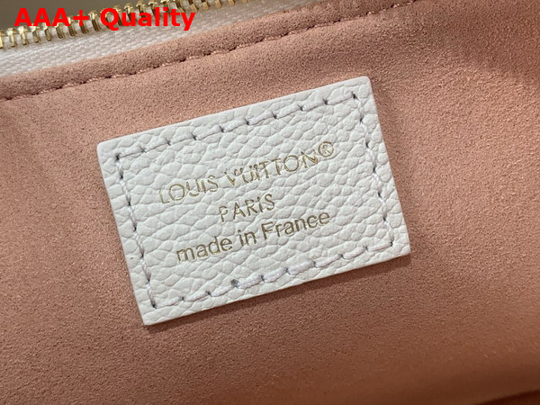 Louis Vuitton Pochette Liv Milky White Peach Monogram Empreinte Leather M27741 Replica