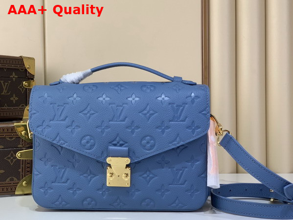 Louis Vuitton Pochette Metis Blue Jean Monogram Empreinte Leather M27357 Replica