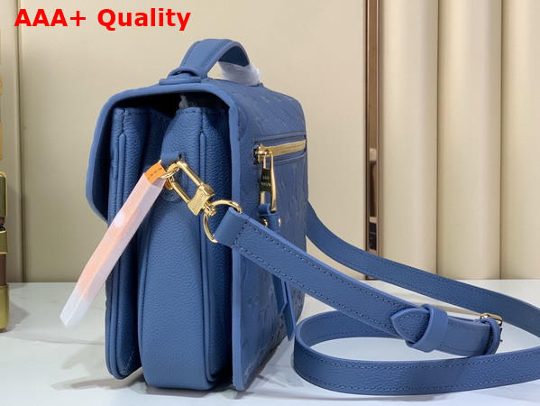 Louis Vuitton Pochette Metis Blue Jean Monogram Empreinte Leather M27357 Replica