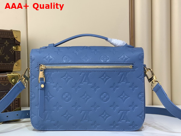 Louis Vuitton Pochette Metis Blue Jean Monogram Empreinte Leather M27357 Replica