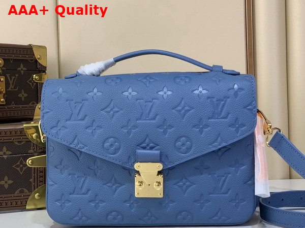 Louis Vuitton Pochette Metis Blue Jean Monogram Empreinte Leather M27357 Replica