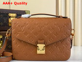 Louis Vuitton Pochette Metis Cognac Monogram Empreinte Leather M12711 Replica