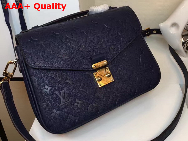 Louis Vuitton Pochette Metis Dark Blue Monogram Empreinte Leather Replica