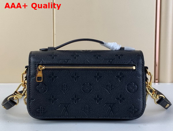 Louis Vuitton Pochette Metis East West Bag Black Monogram Empreinte Leather M46595 Replica