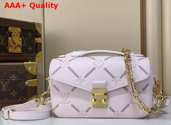 Louis Vuitton Pochette Metis East West Light Bliss Couture Monogram Empreinte Leather M29488 Replica