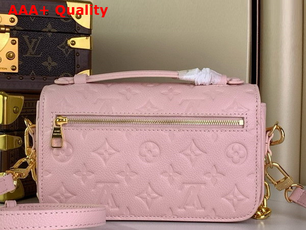 Louis Vuitton Pochette Metis East West Pink Opale Monogram Empreinte Leather M47045 Replica