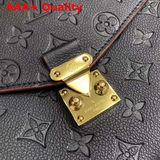 Louis Vuitton Pochette Metis Features Finely Crafted Braided Embellishments Marine Rouge Embossed Supple Cowhide Replica