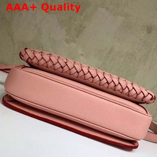 Louis Vuitton Pochette Metis Features Finely Crafted Braided Embellishments Rose Poudre Embossed Supple Cowhide Replica