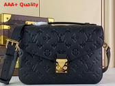 Louis Vuitton Pochette Metis Handbag in Black Monogram Empreinte Leather M41487 Replica